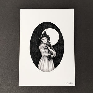 Witch Print: Winnie & Shadow
