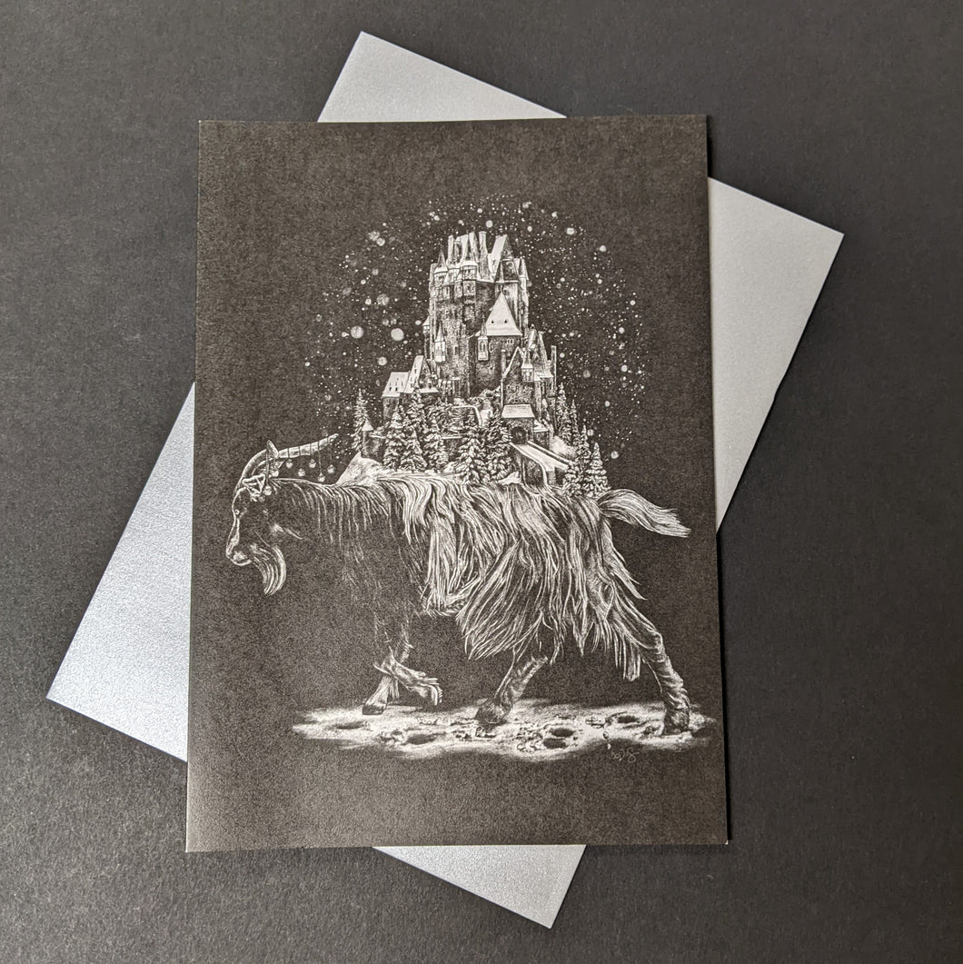 Yule Goat Holiday Card