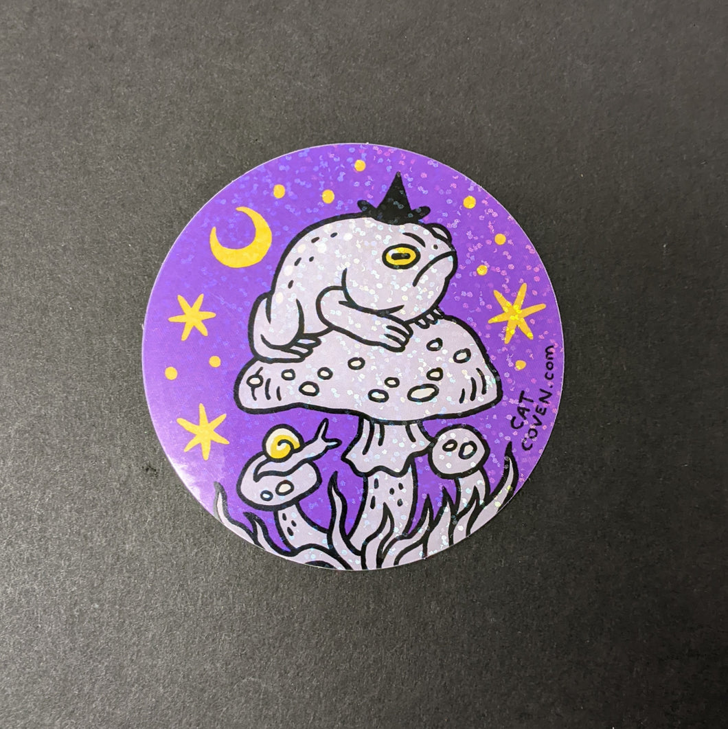 Sticker:  Grumpy Toad