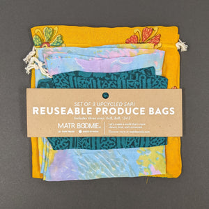 Recycled Sari Produce Bags