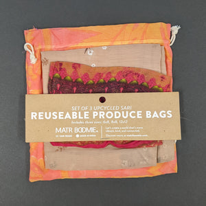 Recycled Sari Produce Bags