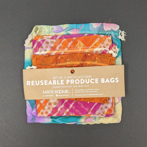 Recycled Sari Produce Bags