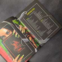 Load image into Gallery viewer, The Blood Sex Magic book table of contents pictured on a dark background.

This item is sold at Coyote Supply Co a BIPOC and LGBTQIA+ owned zero waste witch store in Reno Nevada