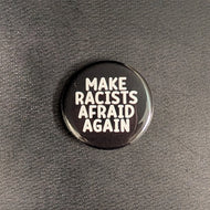 A black button with white text that reads 