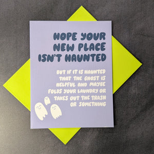 New (Haunted) House Card