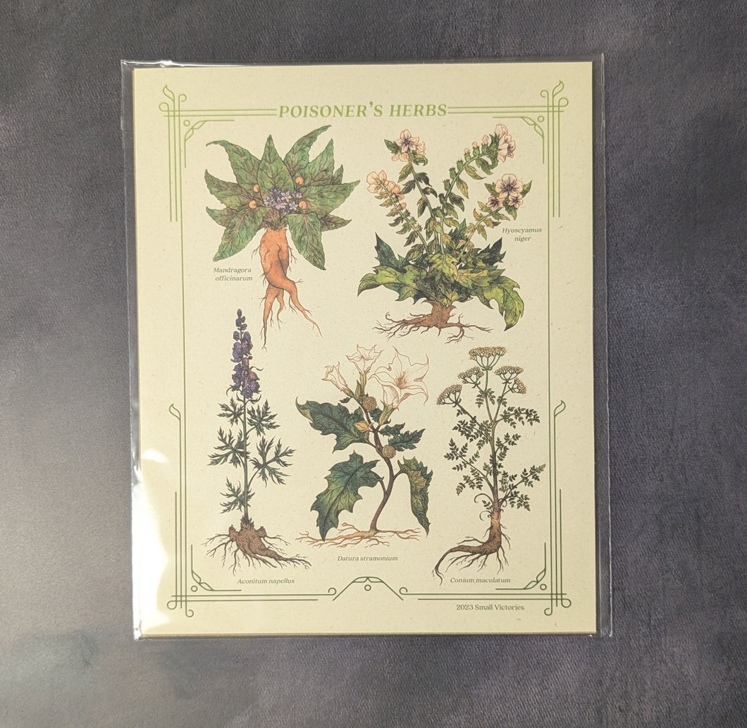 Poisoner's Herbs Print