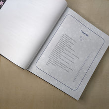 Load image into Gallery viewer, Table of contents in The Moon Book by Sarah Faith Gottesdiener. White page with black text.