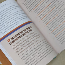 Load image into Gallery viewer, Interior page from The Intersectional Environmentalist by Leah Thomas. Off white page with brown lettering.