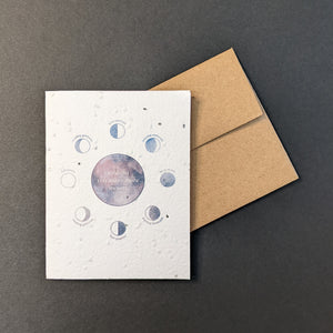 Many More Moons Birthday Card (seed paper)